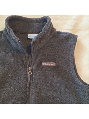 Columbia Sportswear Youth Kids Vest Large Sz 14/16 Fleece Zip Grey Jacket Boys